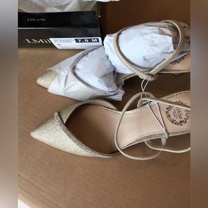 I.Miller Women’s Gold Heels/shoes/sandals/size 7.5/nwt